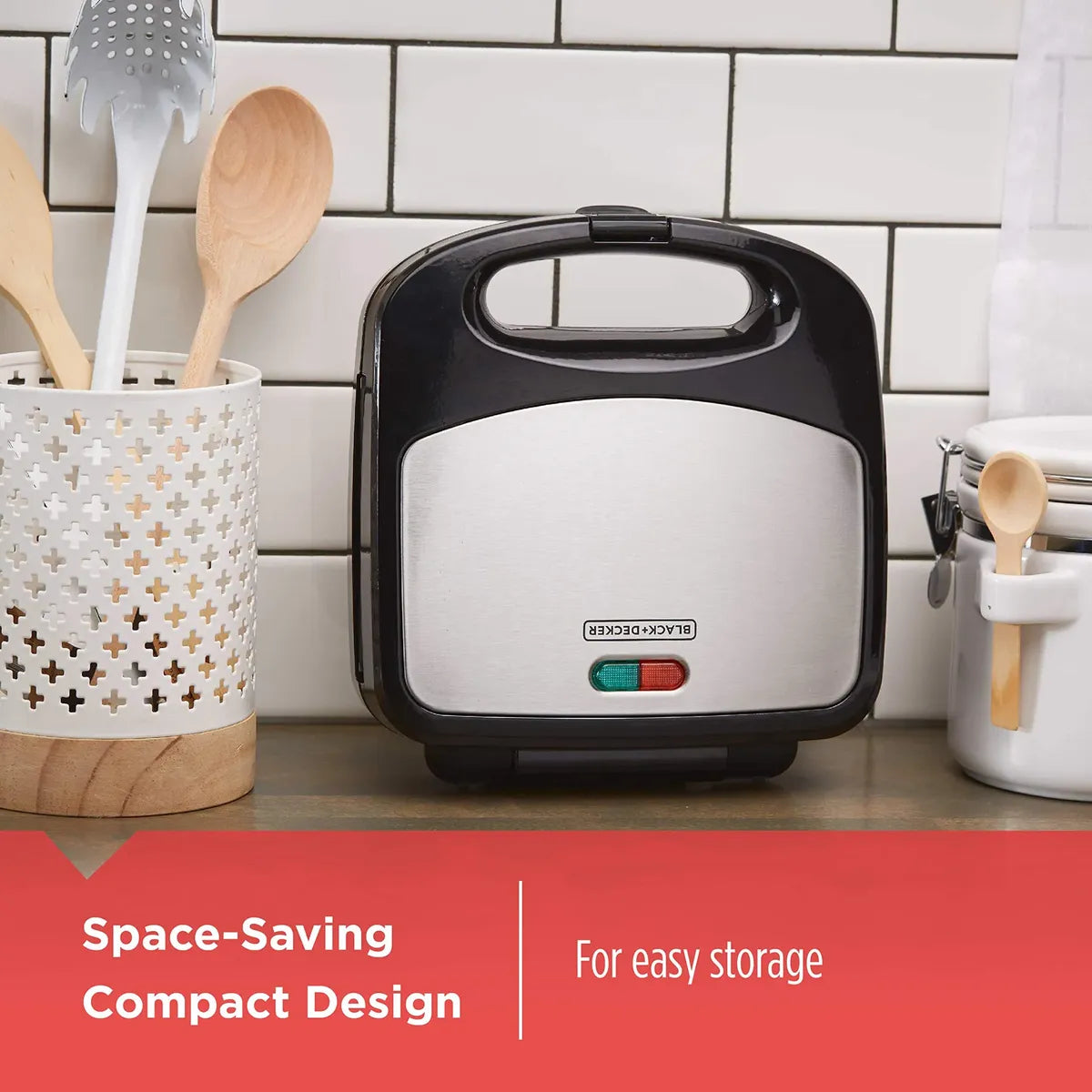 Waflera Black+decker Wm2000sd 3 En 1, Grill Y Prensa sandwich 120V