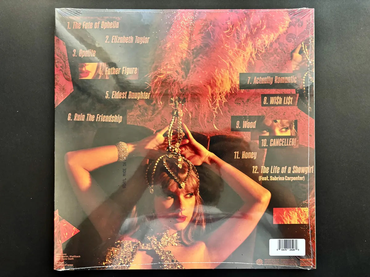 Taylor Swift - The Life Of A Showgirl: Sweat And Vanilla Perfume - Vinilo (lp) Portofino Orange Glitter