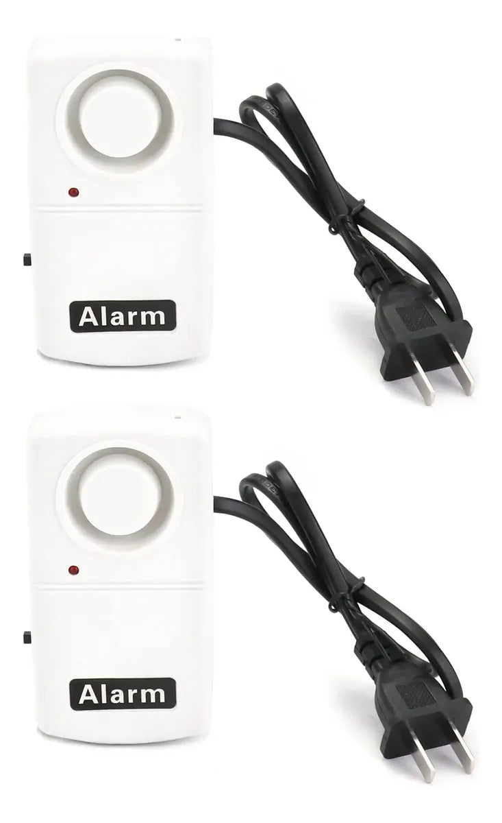 Alarma de Corte de Energía QWORK 120 dB con Indicador LED – Pack de 2
