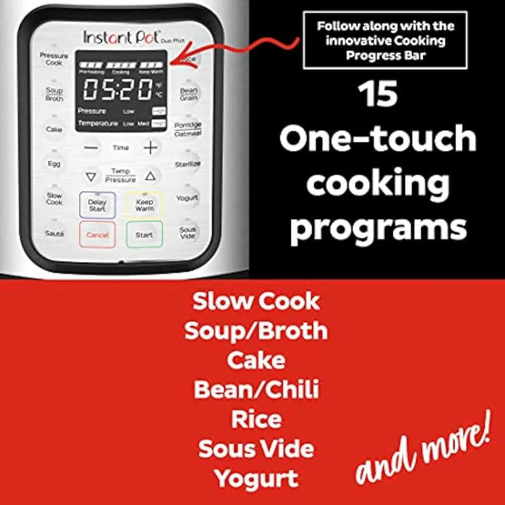 Olla a Presión Eléctrica Instant Pot Duo Plus 6 Qt 9 en 1 120V