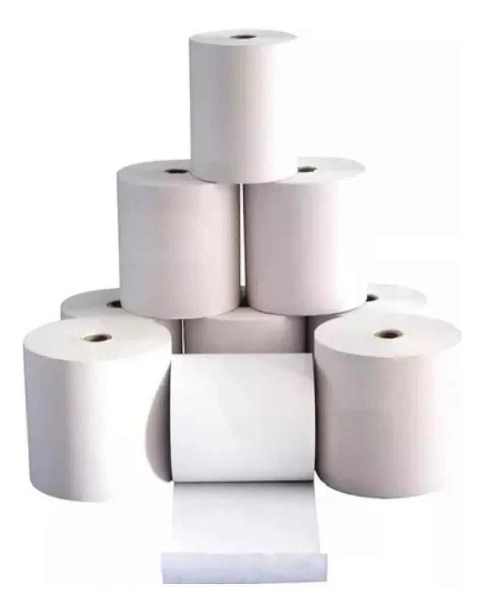 32 Rollos Termicos Rollo Papel Termico Cinta Ter 80mm X 80mm Color Blanco