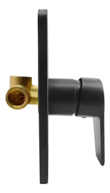 Llave Monomando Ducha Negro Empotrado Premium Notte Taumm