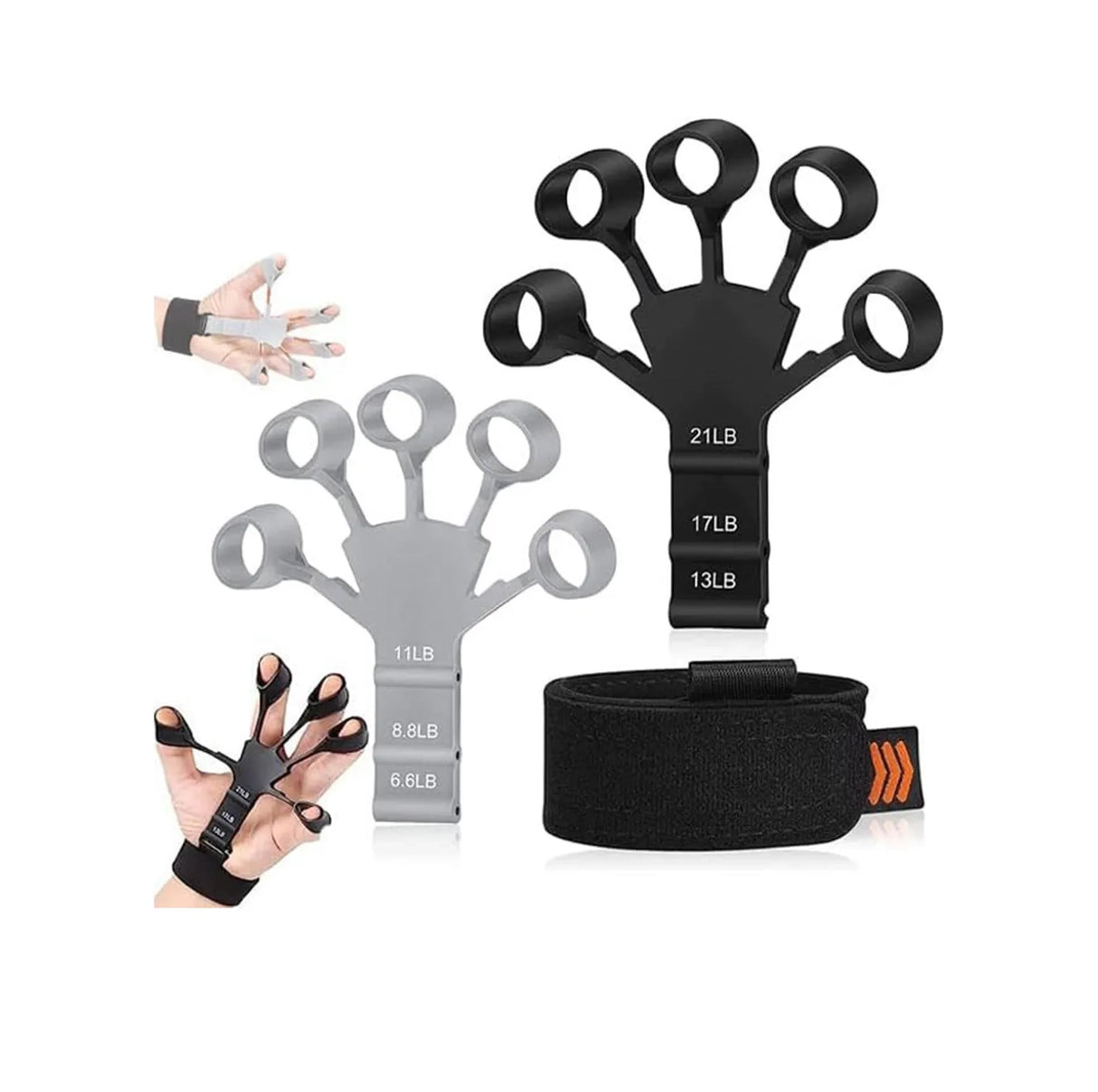 2 Pack Fortalecedor De Dedos Grip Strength Trainer