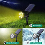 Estaca Solar Jardin Foco Led Impermeable Luz Calida 1