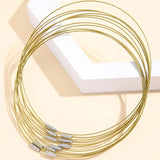 30 Pcs Collar De Acero Inoxidable Gargantilla Memoria