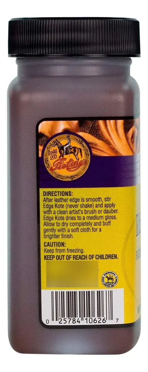 Fiebing's Edge Kote, 4 Oz. - Pintura Para Bordes De Cuero