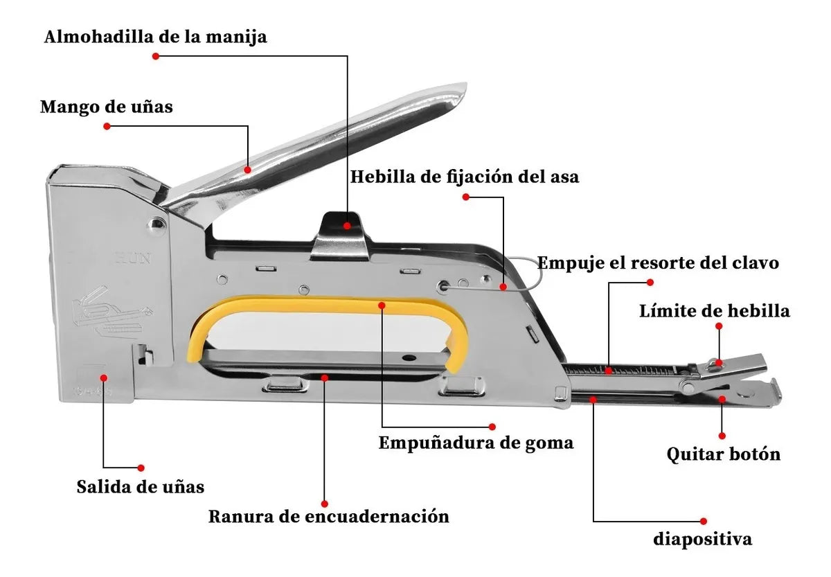 Engrapadora Para Tapiceria Más Cinco Cajas De Corchetes