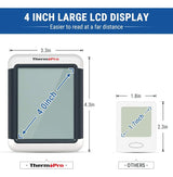 Termohigrometro Thermopro Monitor Temperatura Humedad + Luz