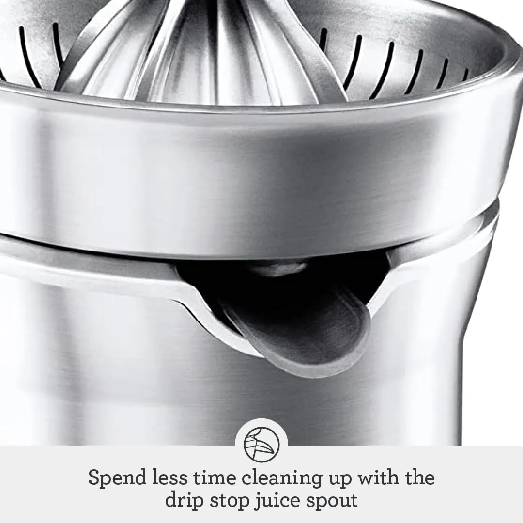 Exprimidor de Cítricos Breville 800CPXL Citrus Press Pro – Acero Inoxidable  – 120 V