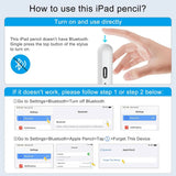 Lápiz Óptico Stylus Pen Bakeway para iPad 2018-2025 Rechazo Palma USB-C