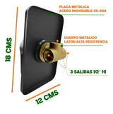 Llave Monomando Ducha Negro Empotrado Premium Notte Taumm