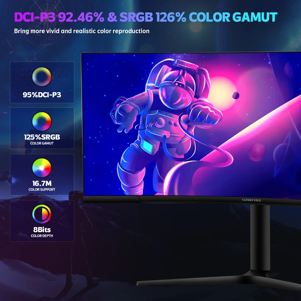 Monitor Gamer Curvo Ultra Wide Xundefined 34 4k Bocina 180hz