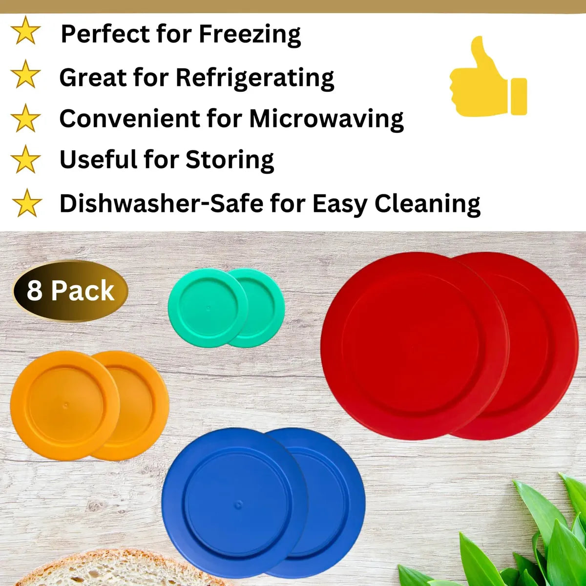 Tapas de Repuesto Klare Ware para Pyrex, Anchor Hocking y KlareWare