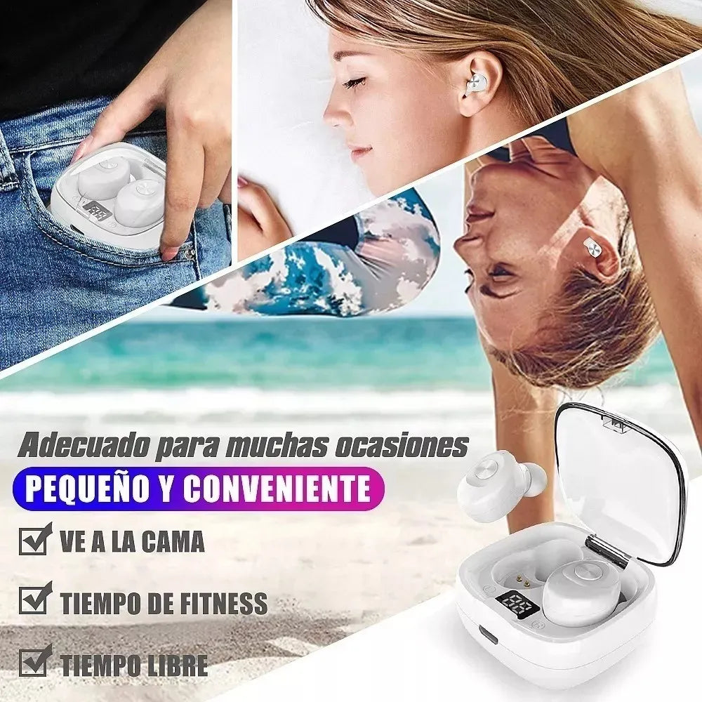 Auricular in-ear gamer inalámbrico XG-8 XG-8 blanco con luz LED