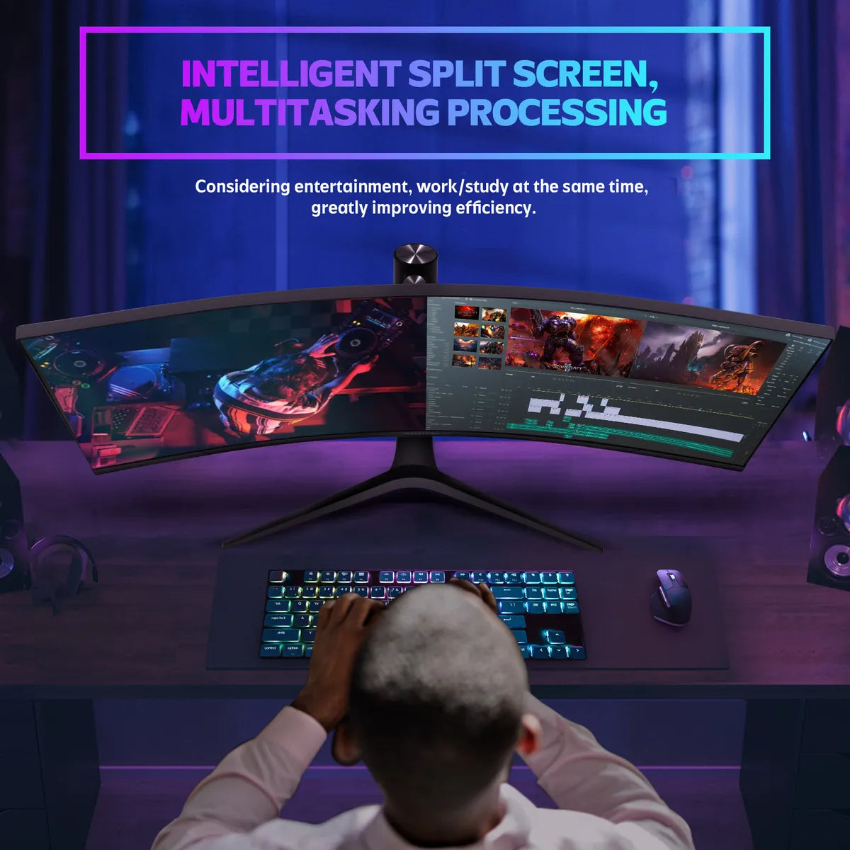 Monitor Gamer Curvo Ultra Wide Xundefined 34 4k Bocina 180hz