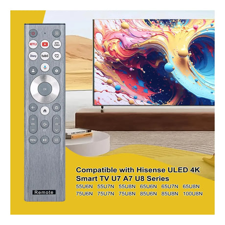 Control Remoto por Voz AIDITIYMI ERF6A80 Compatible con Hisense Smart TV