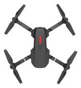 Drone Con Cámara Dual Hd E88 Wifi 3 Baterías Y Protectores Color Negro