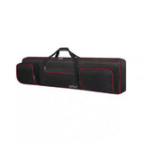 Estuche Acolchado SNIGJAT para Teclado de 88 Teclas | Impermeable | Mochila con 3 Bolsillos | Negro/Rojo