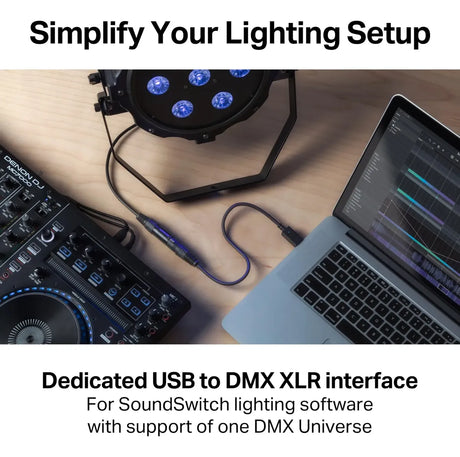 Interfaz Dmx Soundswitch Micro Ultracompacto Usb A Dmx