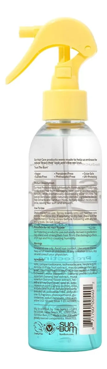 Spray Protector Térmico Capilar Sun Bum 177 ml | Antifrizz | Vegano | Cruelty Free