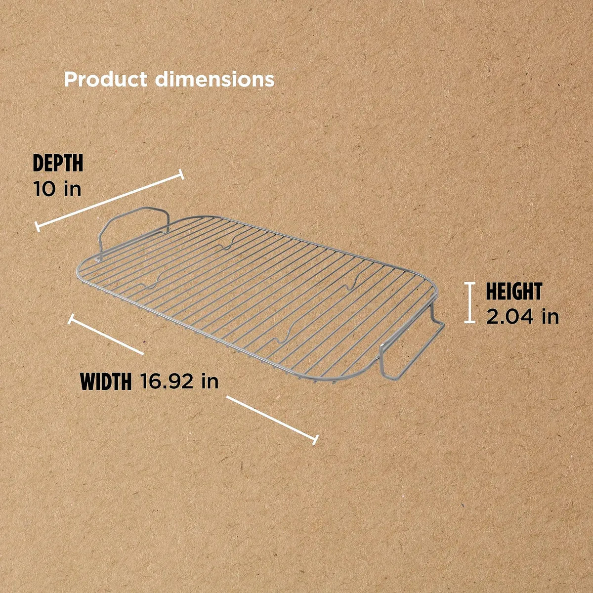 Estante para Ahumado y Asado Ninja Woodfire XSKRSTRKXL | Compatible con Series OG800 y OG900 | Acero Inoxidable