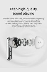 Auriculares Inalámbricos Bluetooth Qcy T21 Fairy Buds Tactil Color Plateado