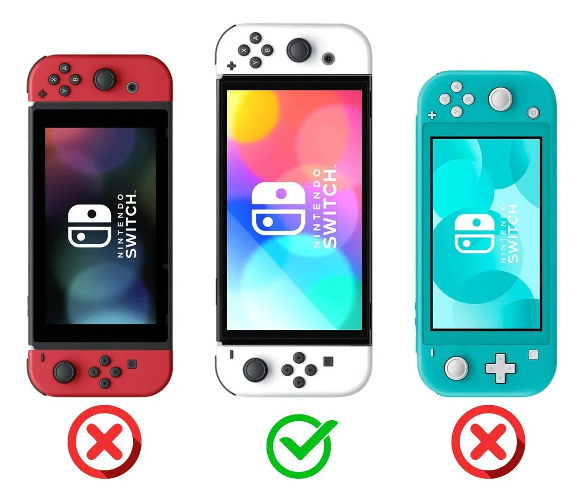 Estuche Protector Duro + Lamina Mica Nintendo Switch Oled