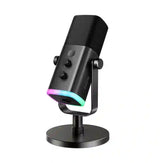 Micrófono Dinámico FIFINE AmpliGame AM8 | USB + XLR | RGB