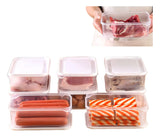 Organizador Refrigerador 8 Contenedores Herméticos 1200ml Blanco