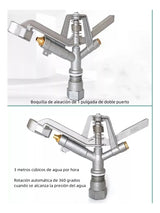 Aspersor Riego Agrícola 1pulgadas Rotación Automática 360°