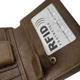 Cartera Billetera Antirrobo Rfid Para Hombre Cuero