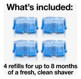 Braun Clean & Renew CCR Cartuchos de Recarga para Afeitadora – Pack de 4