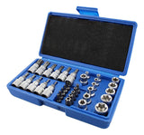Juego de Conectores Torx Bit de 34 Piezas con Enchufes