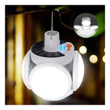 Ampolleta Solar Led De Emergencia Recargable / 40 W Luz Blanco frío