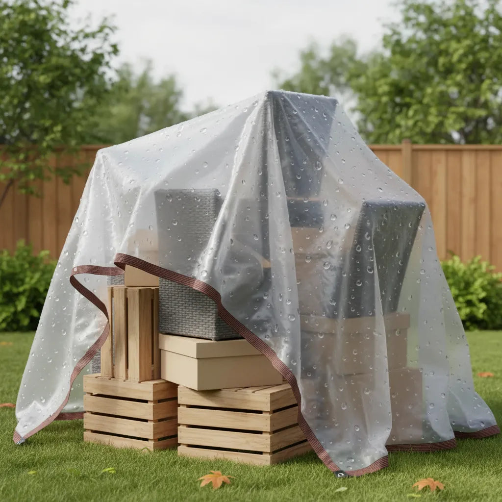Lona Transparente Resistente Impermeable 2 x 3 Metros con Ojales