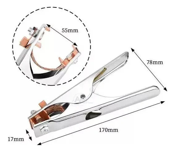 Juego De Cables Para Soldadora 160a-200a Profesionales 1.5 M