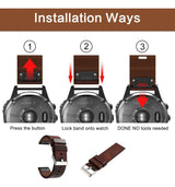 Correa de Cuero para Garmin Fenix 6x Sapphire