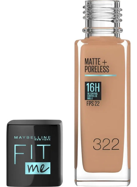 Maybelline Fit Me Matte + Poreless Foundation 322 Warm Honey – 30 ml