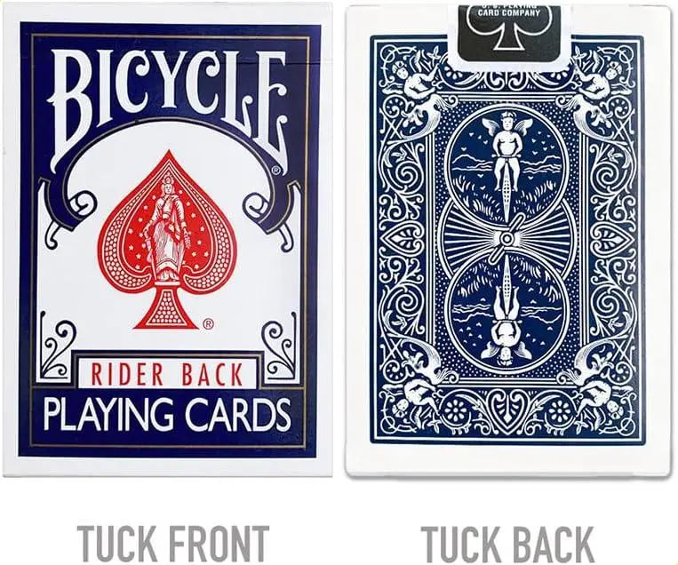 Juego de Cartas Bicycle Rider Back Doble Mazo | Rojo y Azul | Naipes Originales Poker Standard