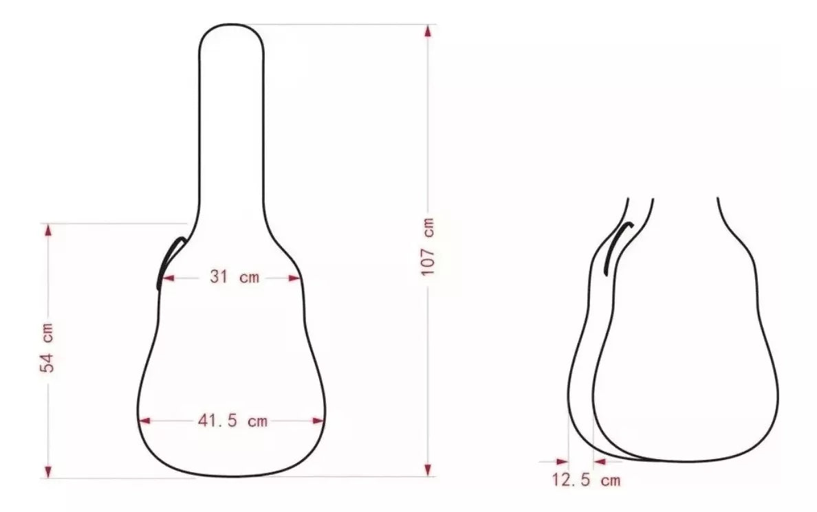 Funda Para Guitarra Acústica 40 Pulgadas