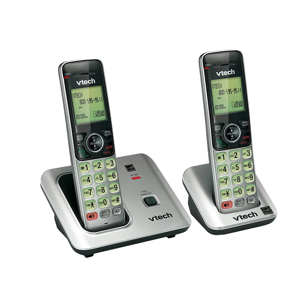 Teléfono Inalámbrico VTech CS6619-2 DECT 6.0 | Doble Auricular con Identificador de Llamadas 110V