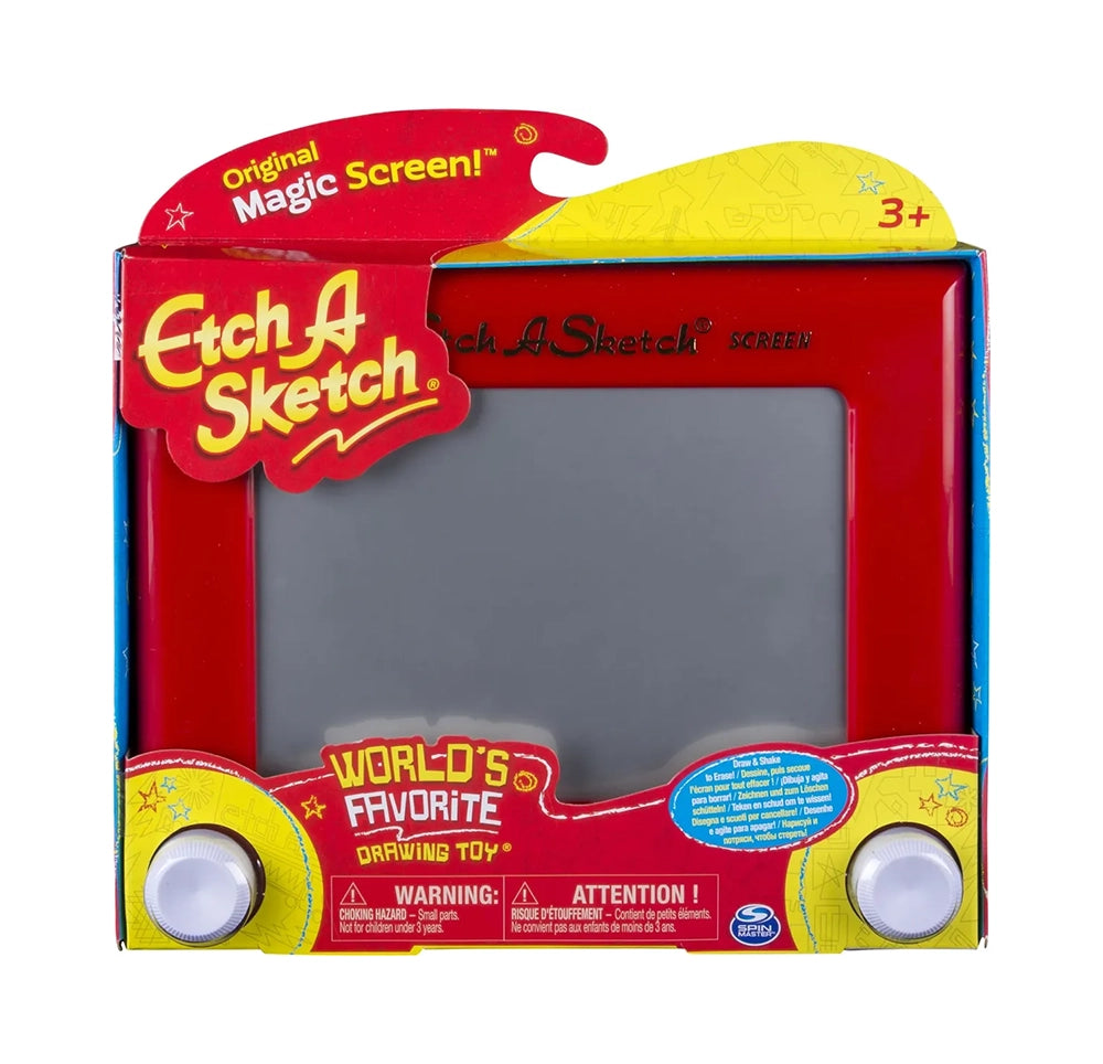 Etch A Sketch Classic Red – Juguete Clásico de Dibujo con Pantalla Mágica