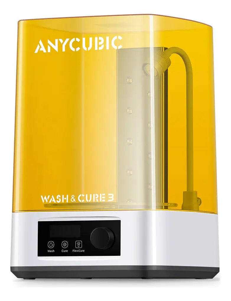 3D Anycubic 3.0 wash & cure color amarillo con tecnología de impresión FDM