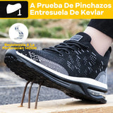 Zapatillas de Seguridad SREGTEE con Plataforma Air | Puntera de Acero | Antipinchazos | Unisex | Nuevos