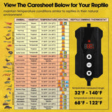 Termostato Regulador de Temperatura Geekoit para Reptiles | Dimming PID | 300 W | Control Digital