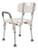 Silla De Ducha Para Baño Con Apoyabrazos Aluminio Portatil