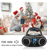 Reproductor Portátil Wiithink Bluetooth / Radio FM / CD / USB – Negro