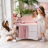 Cama De Madera Para Muñecas Baby Doll Crib Robotime Con Alma