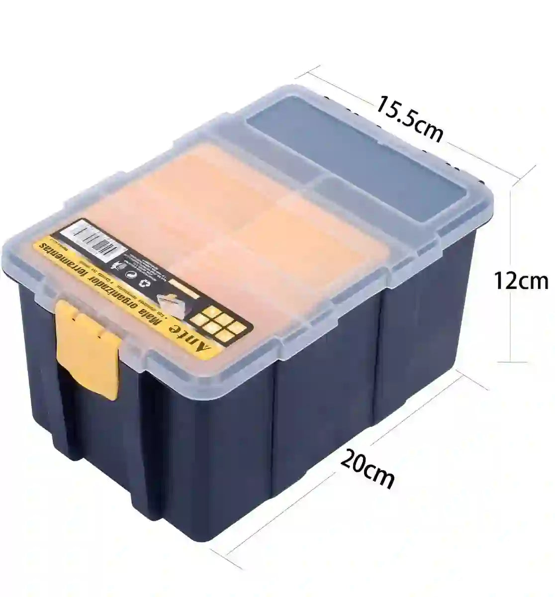 Caja Organizadora Herramientas Plástico Negro Ante 22x15.5x12cm Negro