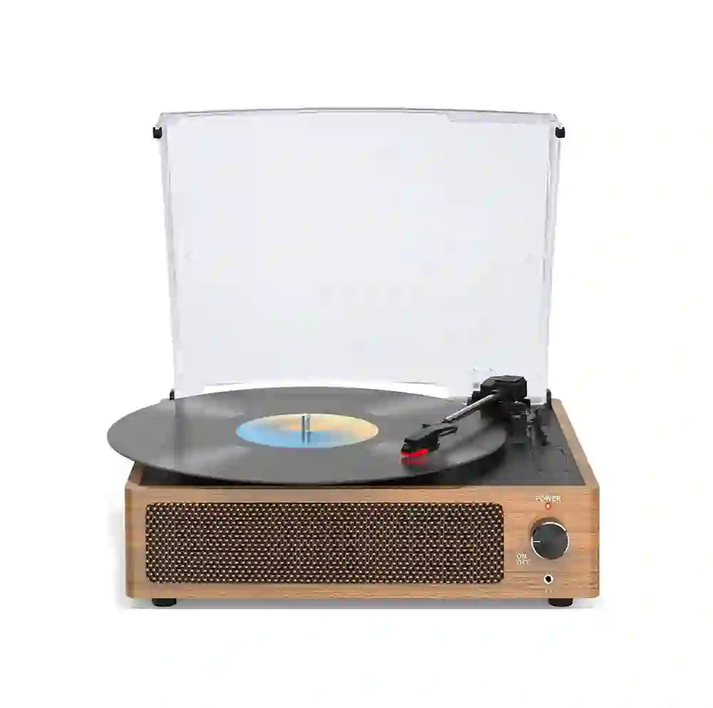 Tornamesa WOCKODER R608 3 Velocidades Bluetooth Vintage café 120V